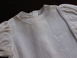 French vintage baby clothes infant blouses