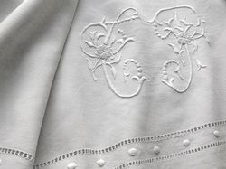 luxury white linen sheet