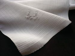 finest pocket squares monogram JR