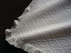luxury white cotton pique euro sham