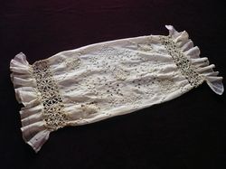 luxury bed linens cutwork bolster sham