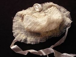 luxury baby clothes French tulle bonnet