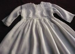 antique Fench Christening gown circa 1900