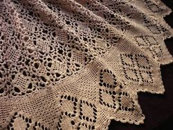 luxury bedding French hand crocheted coverlet