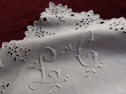 top quality cutwork euro shams monogram TL