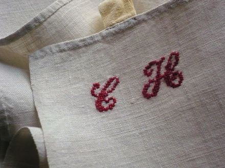 Raw linen towel
