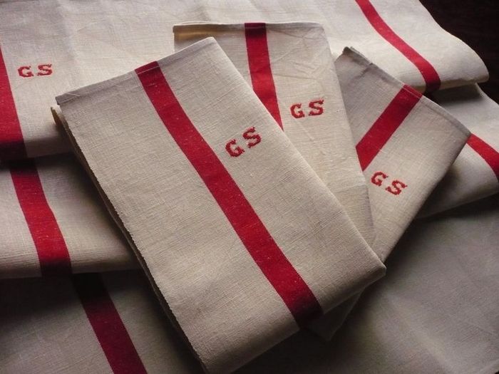 French pure linen dish towels
