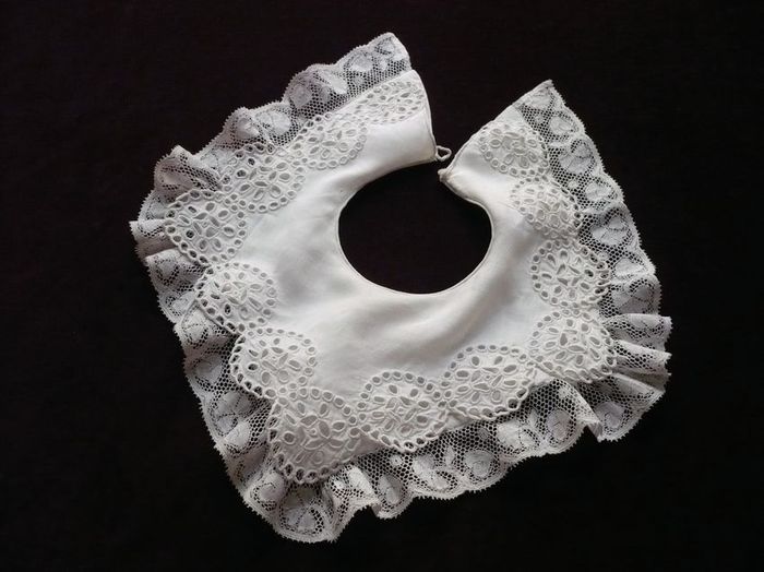 Vintage French infant bib