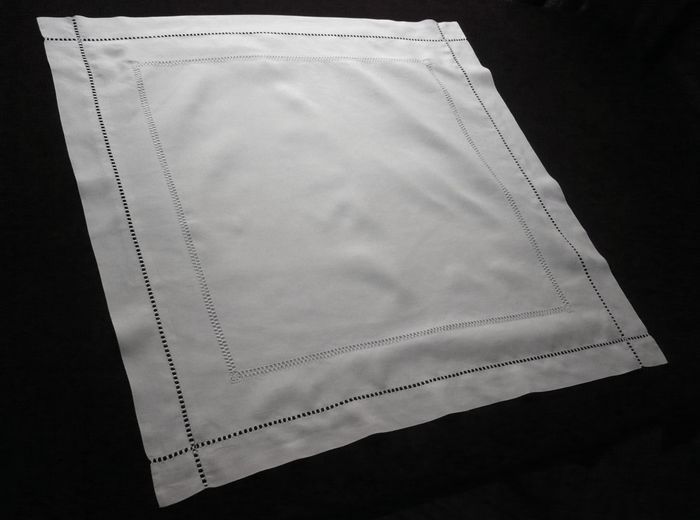 Antique hand-made linen pillow sham