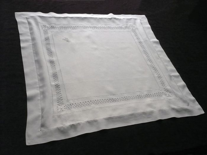 luxurious linen pillow shams monogram JF