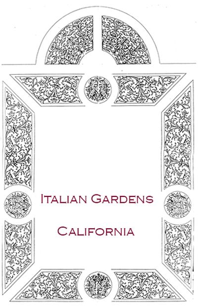 Italian gardens in California