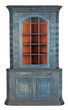 Pennsylvania Painted  Corner Cupboard,