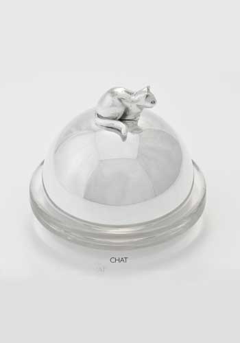 butter dish with cat by richard lauret