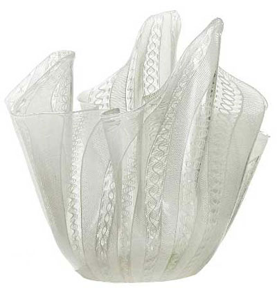 Venini Vase inspired by lace art