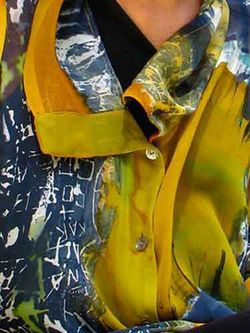 Carole Waller painted Textile