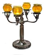 Four lights candelabra , Tiffany 1900-1914