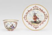 Meissen tea bowl and saucer