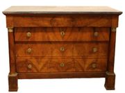 Walnut commode, early 19th C.