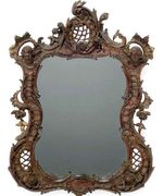 Flemish Carved Oak Mirror