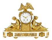 A Louis XVI Style Mantel Clock