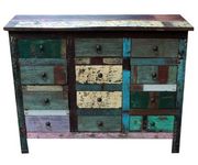Coloured 12 Drawer Cabinet