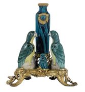 A LOUIS XV ORMOLU AND CHINESE PORCELAIN CENTERPIECE
THE PORCELAIN KANGXI, WITH 