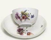 A KASSEL TEABOWL AND A SAUCER 
