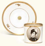 A NYMPHENBURG ROYAL PORTRAIT COFFEE-CAN AND SAUCER