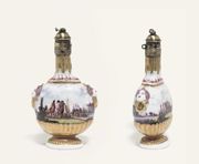 MEISSEN GILT-METAL MOUNTED SCENT-BOTTLE AND COVER