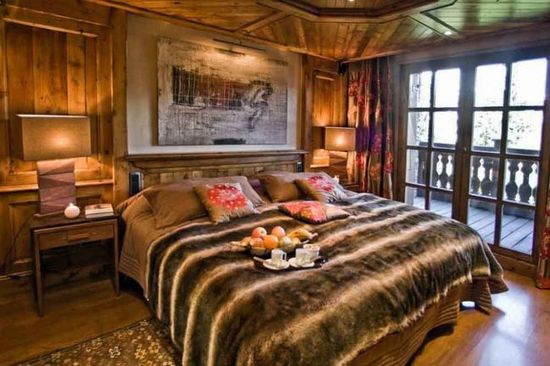 A bedroom at Courchevel, France